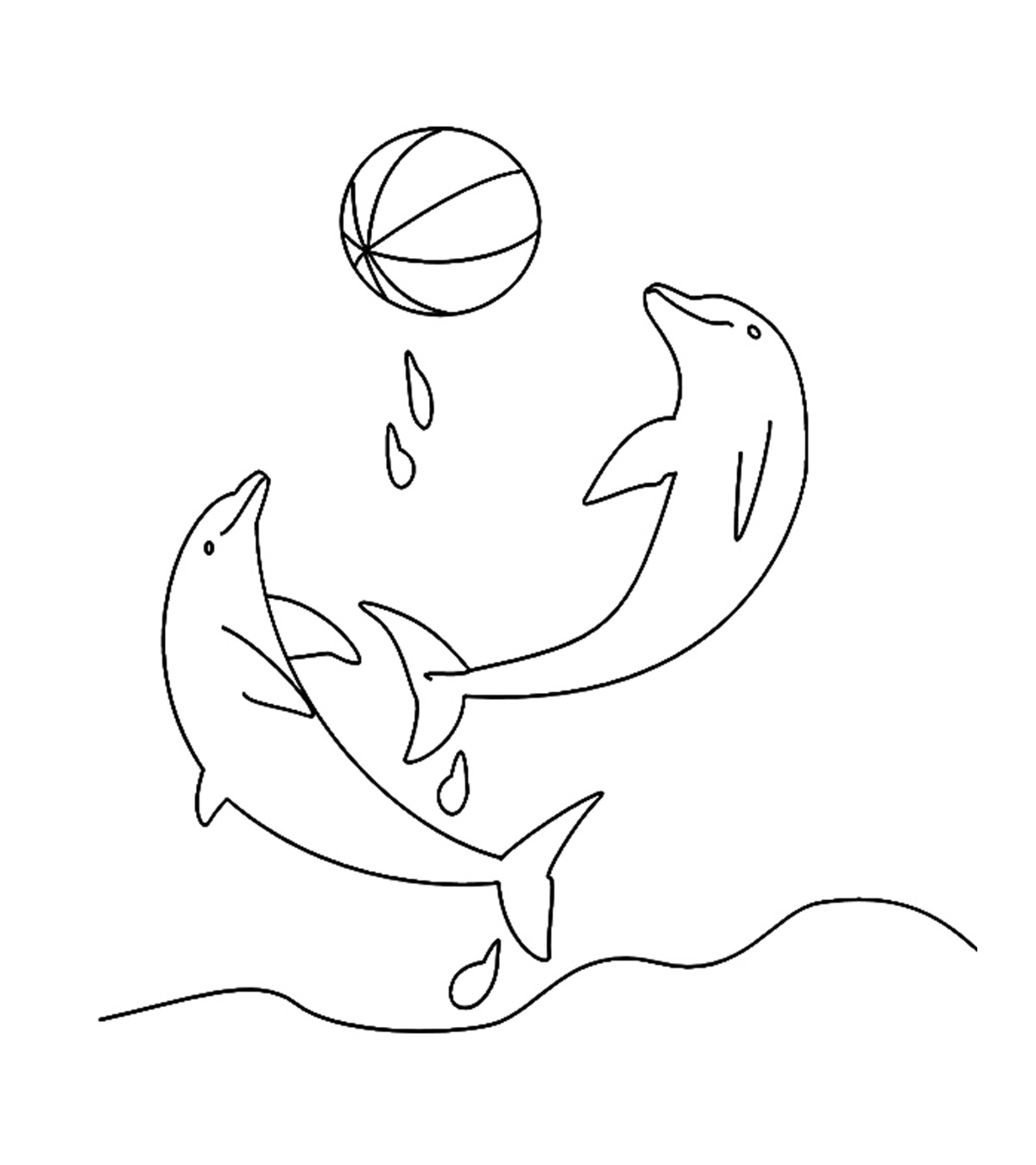 Delfin kolorowanki